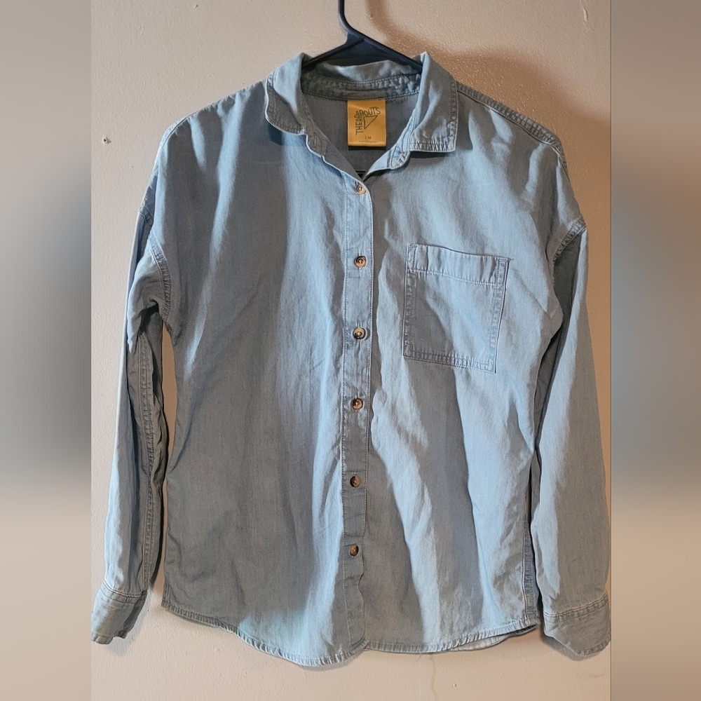 Light Blue Kids Button Down Shirt